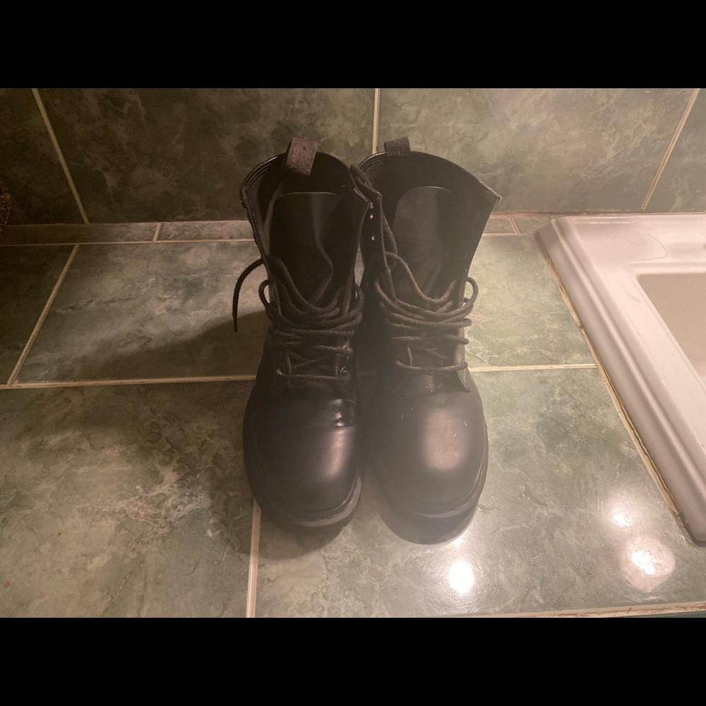Dr. Martens 1406 Mono smooth leather boots - Picture 5 of 8
